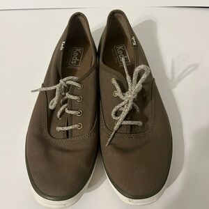 Keds Champion Women's Green Canvas Sneakers